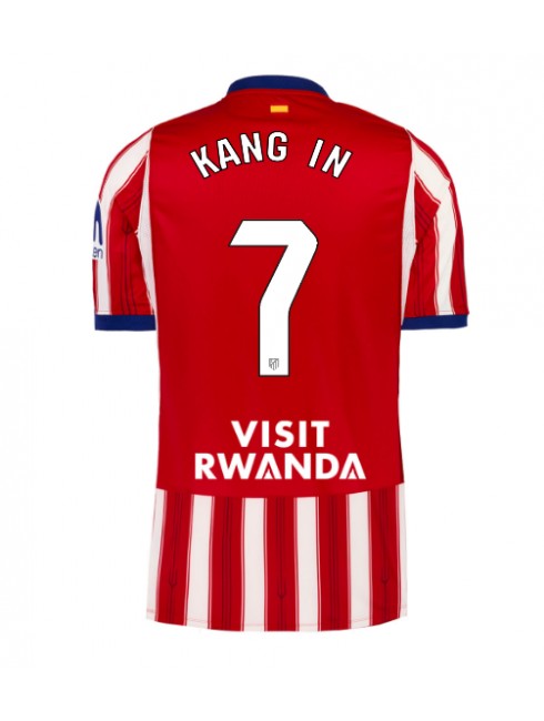 Moški Nogometna dresi replika Atletico Madrid Lee Kang-in #7 Domači 2026-27 Kratek rokav Moški Nogometna dresi replika Atletico Madrid Lee Kang-in #7 Domači 2026-27 Kratek rokav